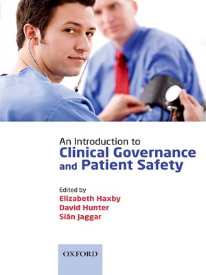 cover image of An Introduction to Clinical Governance and Patient Safety